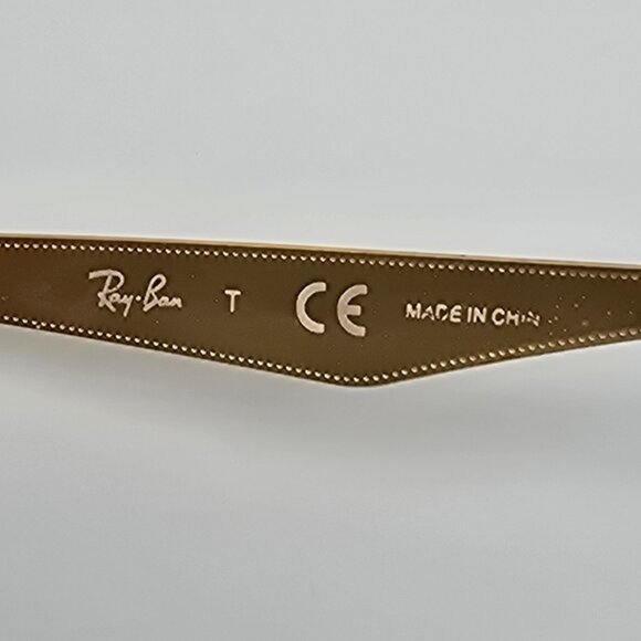 Ray-Ban RB6343 2860 Gold Phantos Round Eyeglasses Frame 47-19-140 - Picture 8 of 12